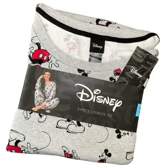 Disney Women's Pajamas Set Gray Size 3X NWT - Picture 2 of 8